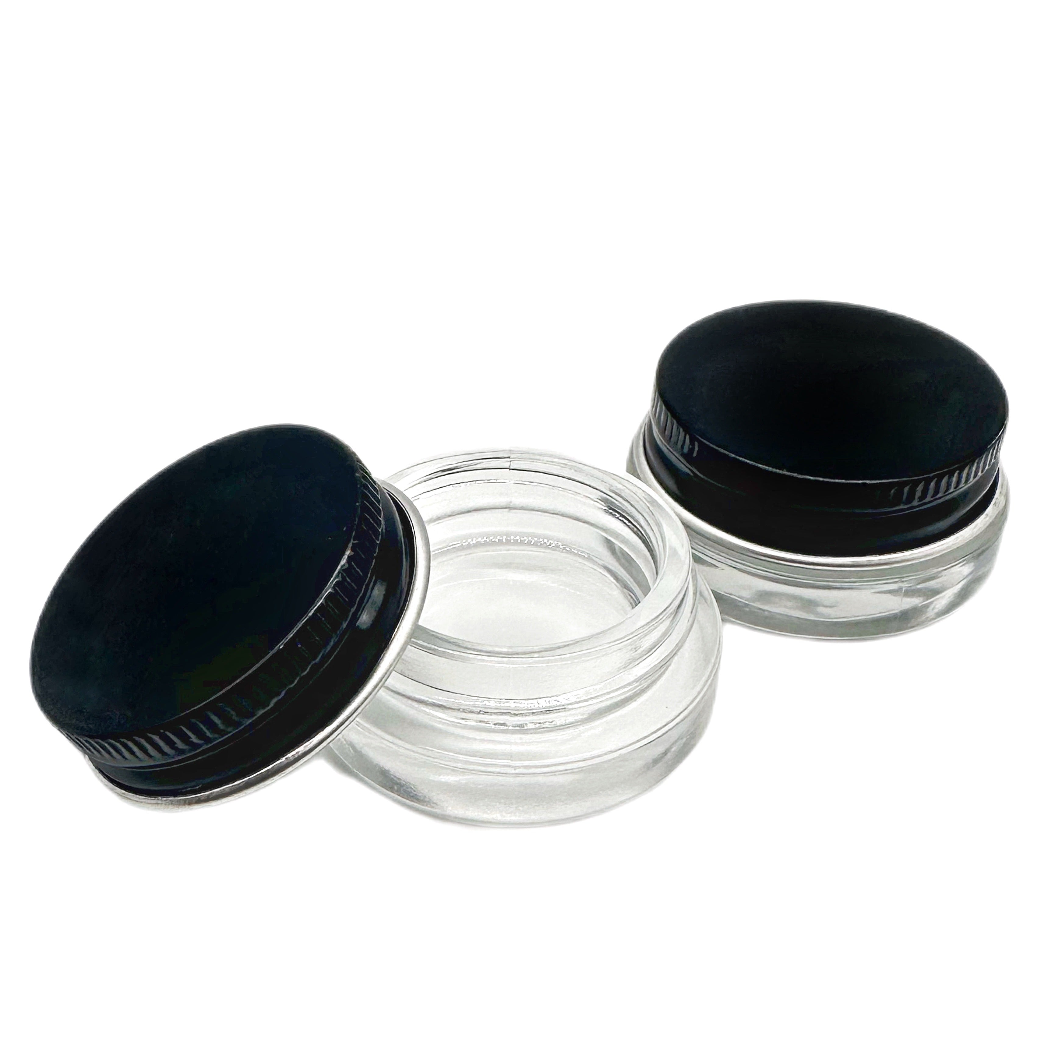 7ml Black Cap Aluminum Cap Glass jar (200pcs)