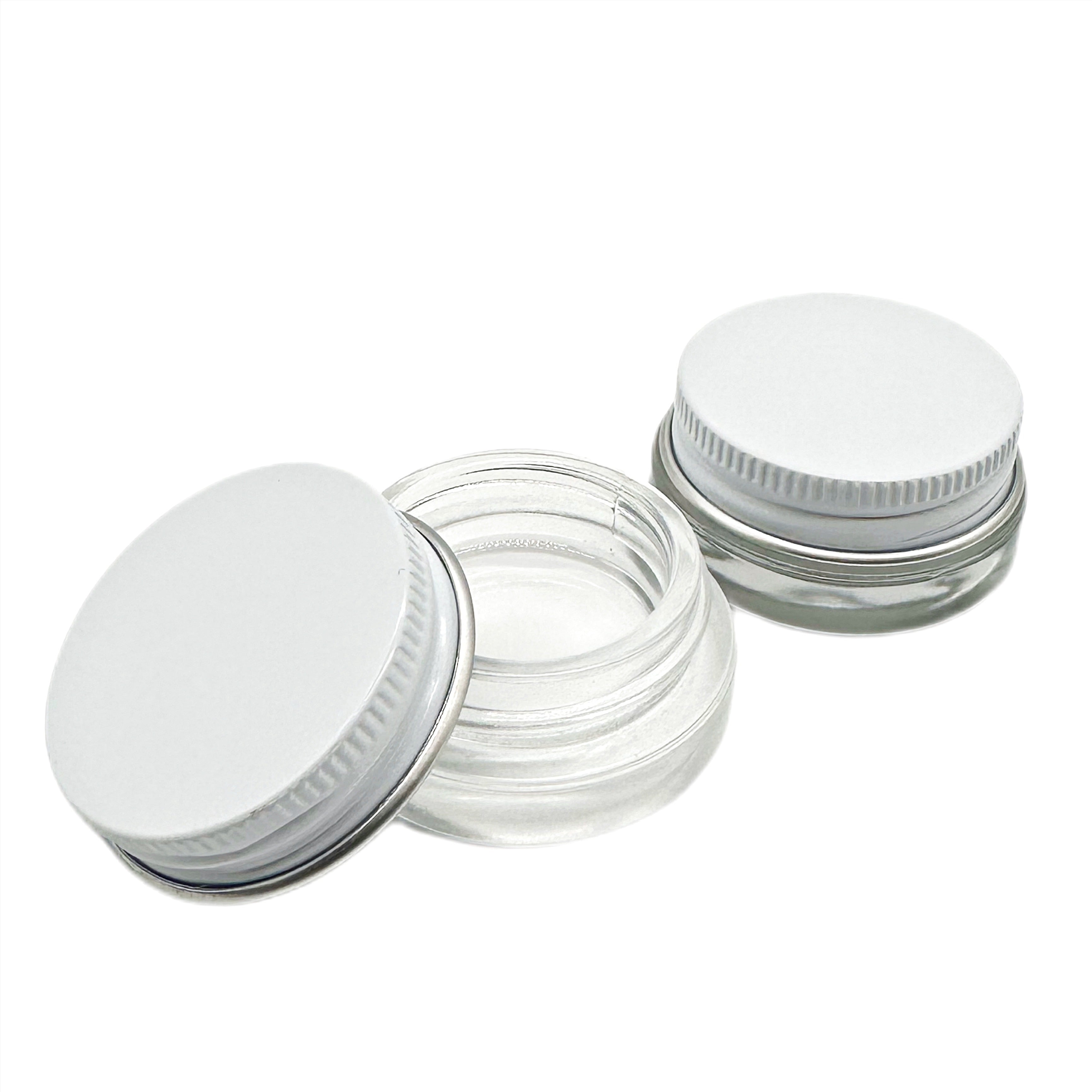 7ml White Cap Aluminum Cap Glass jar (200pcs)