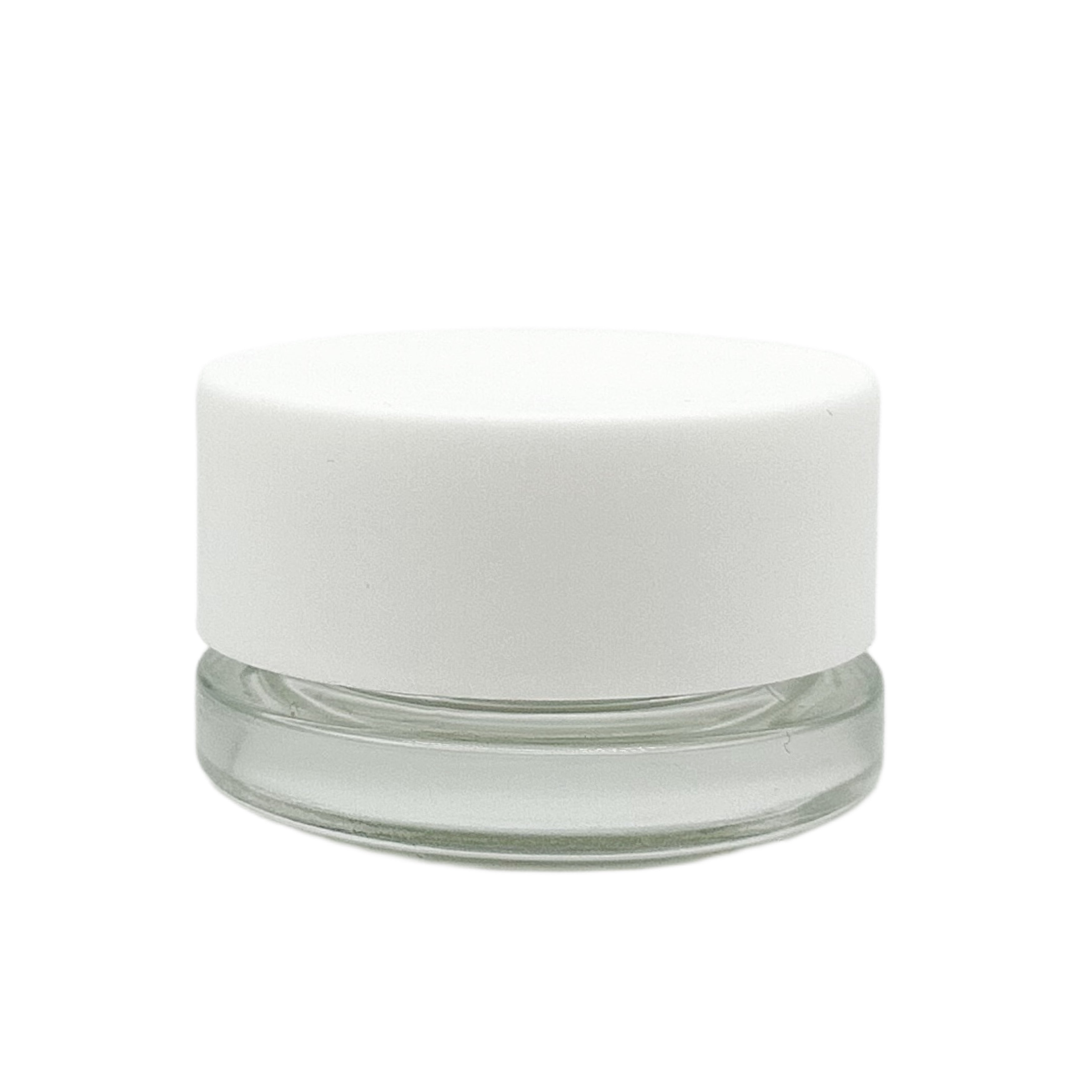 9ml White Cap Clear Glass Container (320 qty)