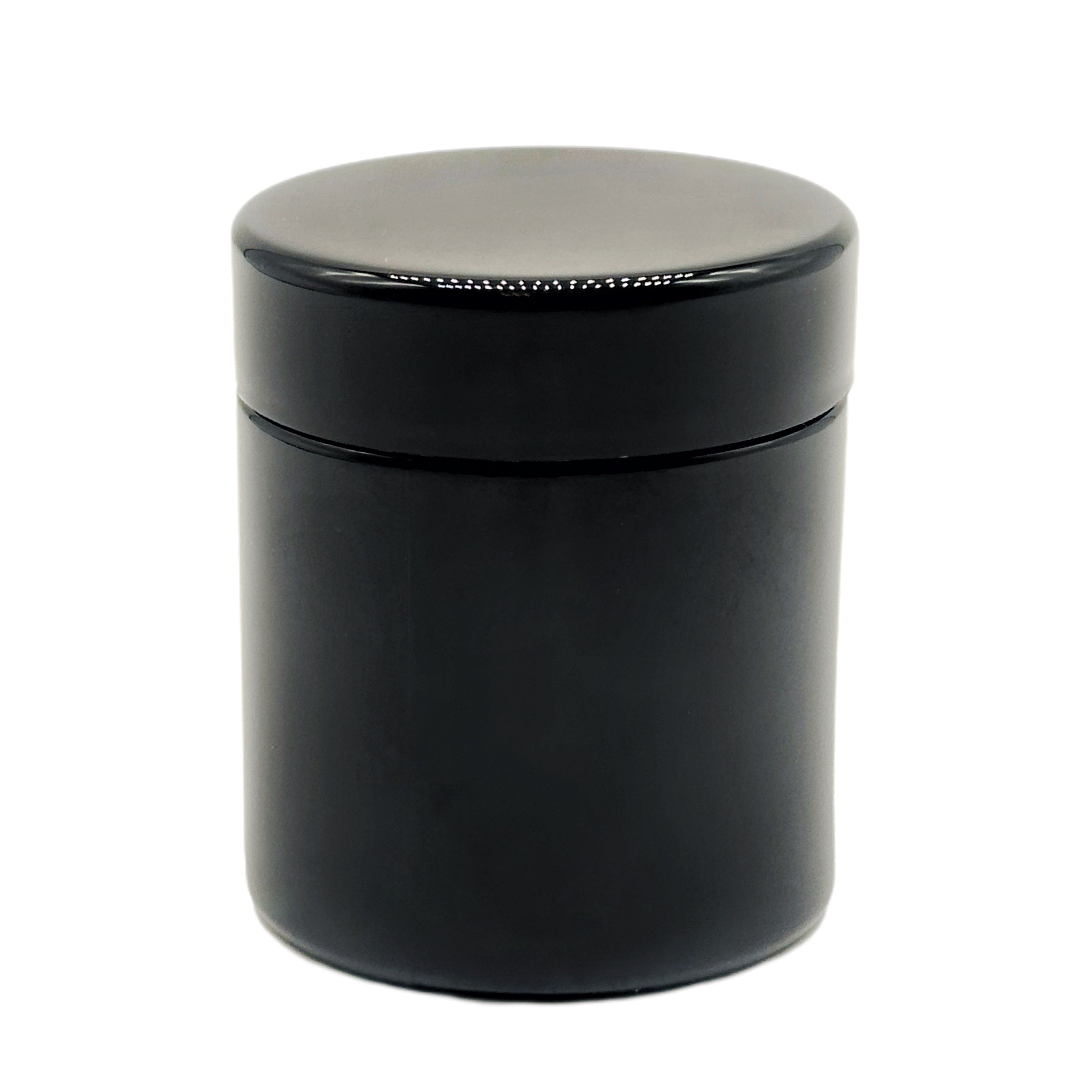 3oz glossy black Glass Jar 150(qty)