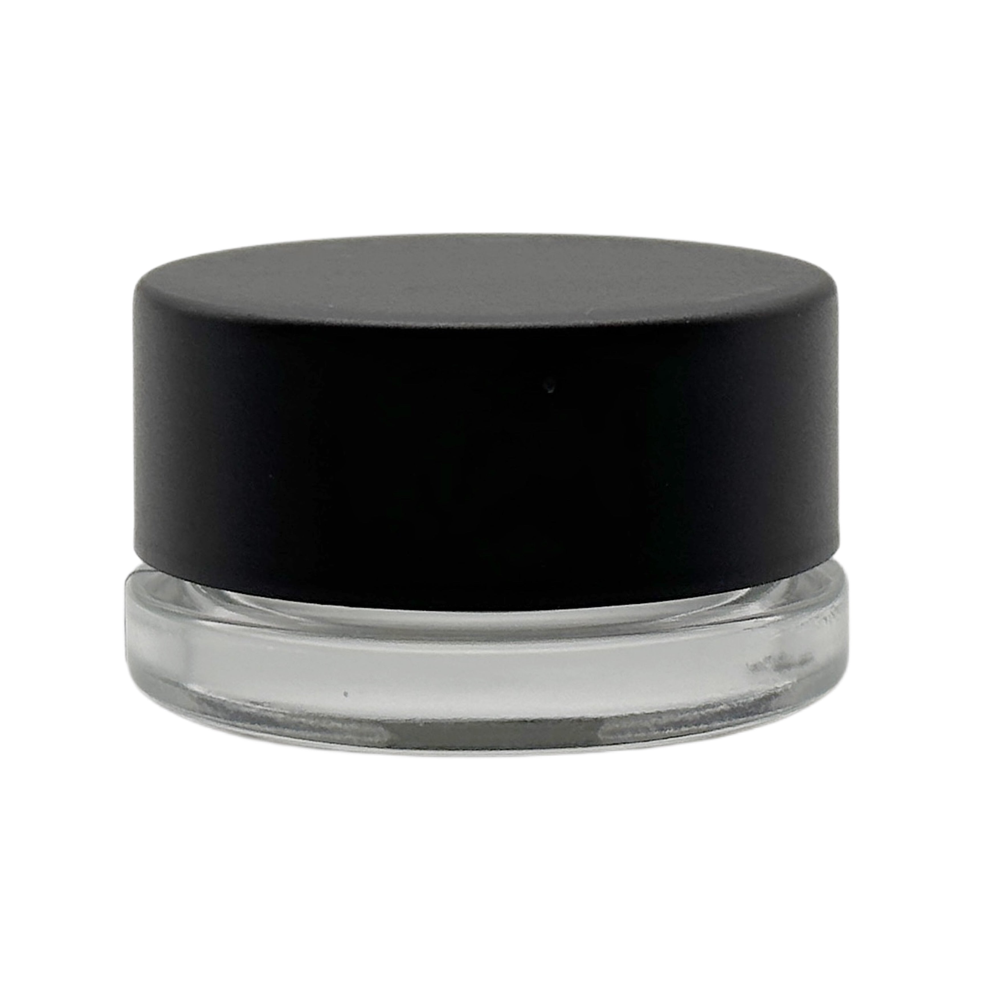 9ml Black Cap Clear Glass Container (320 qty)