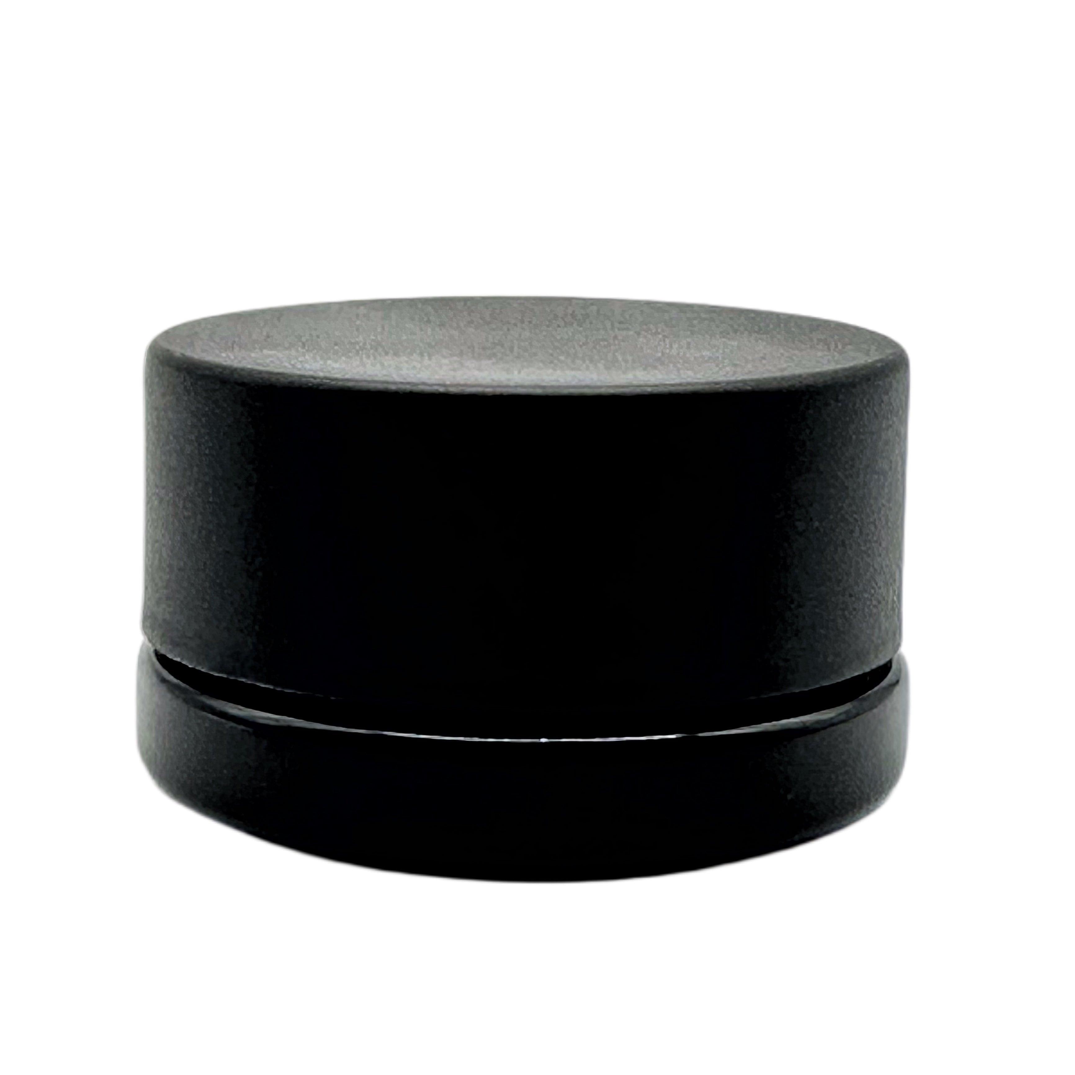9ml Black Glass Round Cap (320 qty)